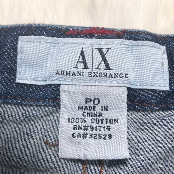 A/X ARMANI EXCHANGE jean skirt. - Picture 2 of 16